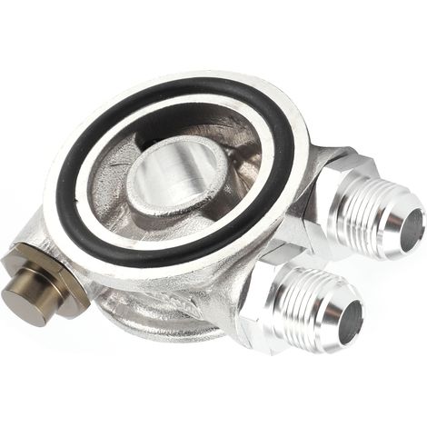 Ölfilter-Sandwichplattenadapter aus Aluminiumlegierung, Kfz-Zubehörteil mit Gewindefilter (1/5)