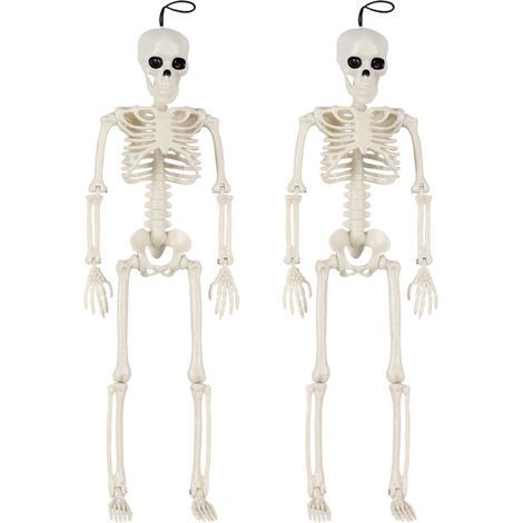 Deux éléments de décoration d'Halloween de 40 cm peuvent être suspendus ensemble.