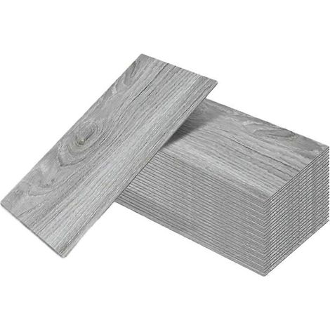 32 pièces de dalles de sol autocollantes imitation boisimperméablesen PVC15 x 45 cm (5,9 x 17,7 pouces). (1/5)