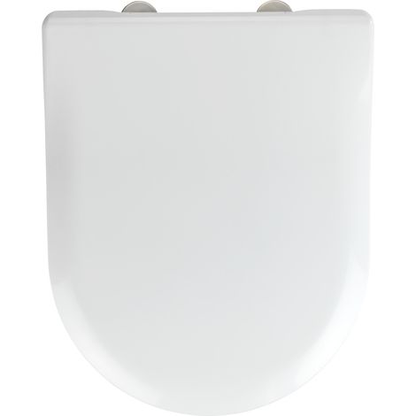 Wenko – Abattant WC antibactérien en duroplastique – Fixation Fix-Clip – Système Easy-Close – Dimensions 37 x 46 cm – Surface hygiénique facile à nettoyer (1/5)