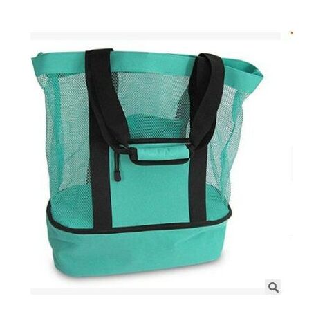 Green Mobility-Sac de plage isotherme sac de glace frais sac à lunch pique-nique camping vert (1/5)