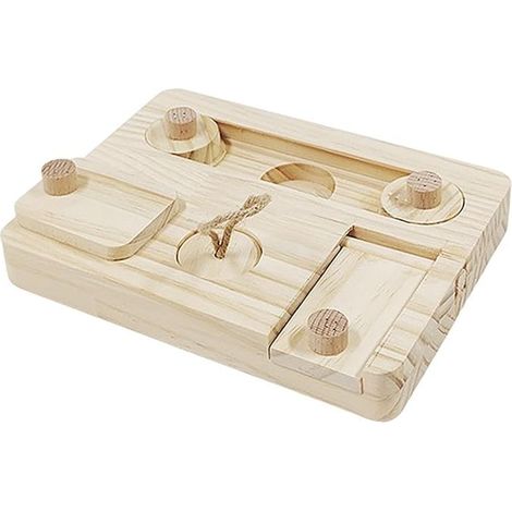 Hamsterspielzeug, Kaninchen-Kauspielzeug, Hamsterspielzeug aus Holz, Stil E (1/5)