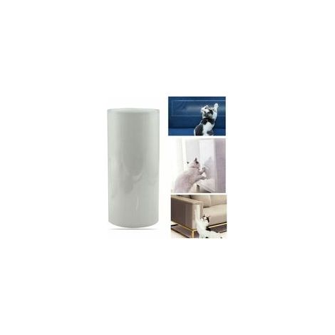 Protecteur de Rayure Chat Protection anti-rayures Film adhésif pour chats Ruban Transparent Anti-Griffes Autocollantes - 3 m avec tampon autocollant transparente porte, meubles mur F (1/5)