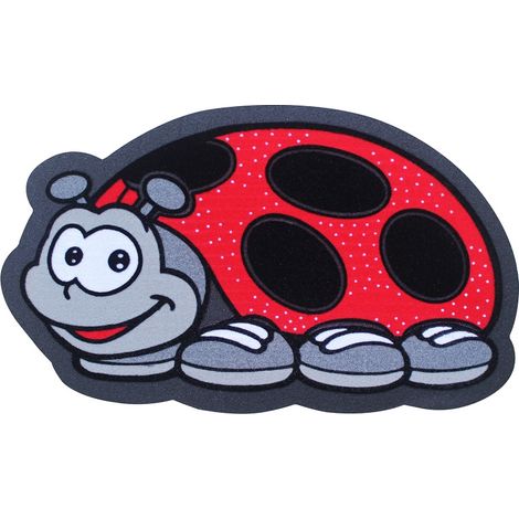 Zerbino Moderno Asciuga passi con retro antiscivolo prodotto italiano Modello Coccinella (1/5)