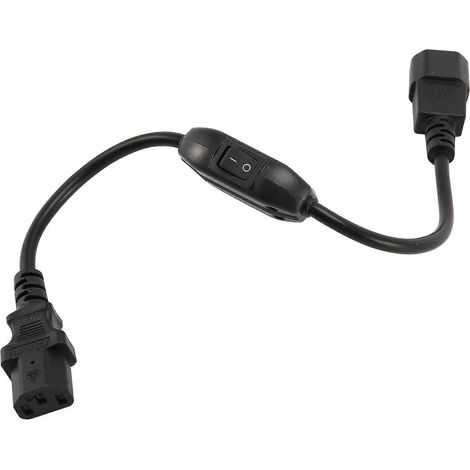 Câble d'alimentation spécial pour PDU/UPS, IEC 320 C14 vers C13, 30 cm, noir (1/5)