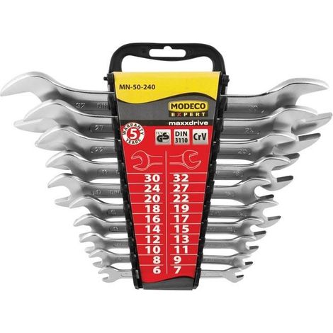 Modeco MAXXDRIVE Schlüsselset 10 Teile 6-32 mm