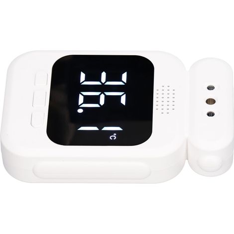 Thermomètre infrarouge haute précision, mesure rapide, thermomètre numérique, alarme vocale, thermomètre sans contact (1/5)