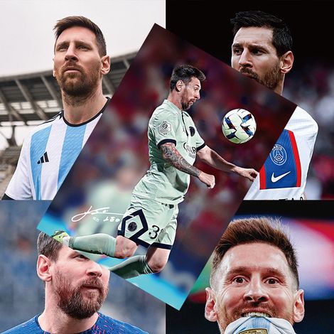 Affiches de stars du football, lot de 8 décalcomanies murales Messi et Ronaldo, déco pour chambre d'étudiant et dortoir.