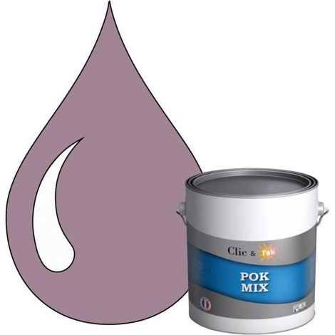 Peinture d'Accroche et Finition 2 en 1 - POK - Violet Pastel - Acrylique Satinée - 3L - Intérieur (1/4)