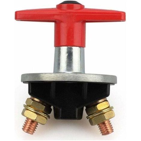 Battery Isolator Cutoff Switch Circuit Breaker,12V-60V 200A Universal Car Fixed Key Battery Disconnect Automotive Power Isolator Emergency Switch for Car,B (1/4)