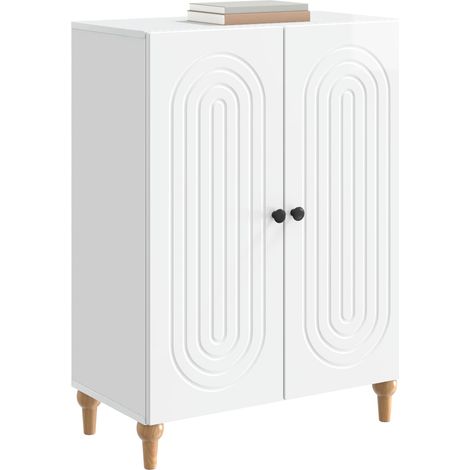 Maison Exclusive - Credenza Bianco Lucido 66 x 34,5 x 90 cm Legno ingegnerizzato