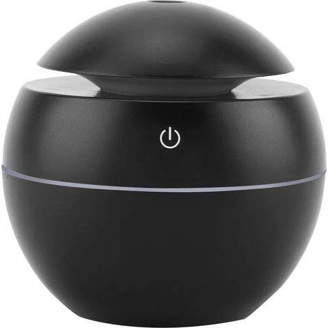 Humidificateur d'air ultrasonique USB Essential LED tactile avec diffuseur d'arômes et purificateur d'air, noir (1/5)