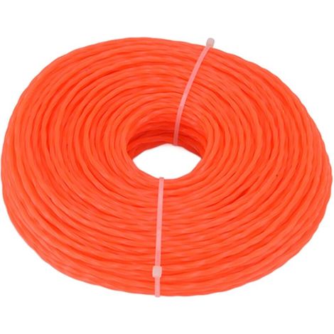 3,0 mm Nylon-Freischneiderfaden, 85 m lange, gedrehte Freischneiderschnur, hohe Schnittleistung und Beschädigungsresistenz, für Rasenmäher und Freischneider im Innenbereich.