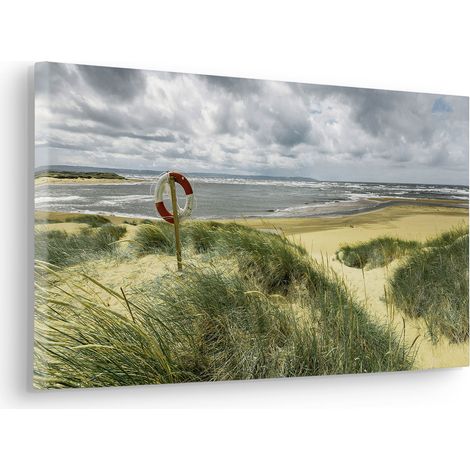 Komar Canvasbild Stormy Days - 30 x 60 cm - Bild auf Keilrahmen - Maritim (1/2)