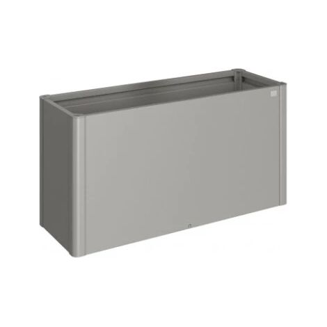 aiuola rialzata da esterno grigio quarzo metallizzato, misura 1,5x0,50 - biohort (1/4)