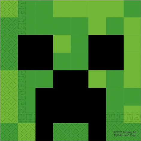 Tovaglioli di carta Minecraft 33x33 cm, 20 pezzi
