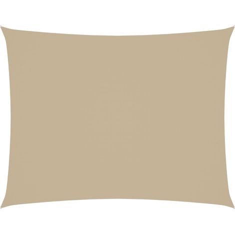 vidaXL Parasole a Vela Oxford Rettangolare 2x3,5 m Beige