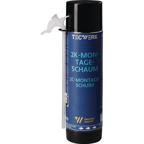 TECWERK 2K-Montageschaum 400 mlB2 hellgrün mit Einweghandschuhen Dose