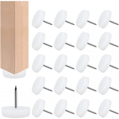 50x20mm Plastic Chair Glides, Furniture Gliders, Chair Leg Protectors (1/5)