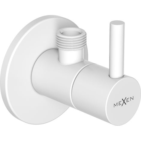 Mexen R2 válvula angular para grifo 1/2"x3/8", blanco - 79972-20 (1/2)