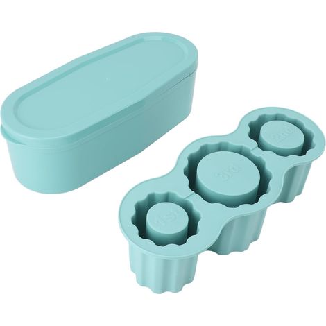 à glaçons cylindrique en silicone de grande capacité avec couvercle, (1/5)
