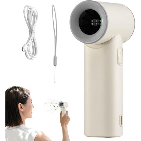 Ventilateur de Poche Portable,3000mAh Rechargeable Portable Petit Ventilateur de Poche - Avec Brassard Léger Rafraîchissant 5 Vitesses Pour Voyage Voiture Extérieur Chambre Camping Plage (1/4)