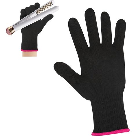 Guanti da parrucchiere professionali resistenti al calore per ferro arricciacapelli e piastra, guanti termoisolanti per mano sinistra e destra - 1 pezzo (1/5)