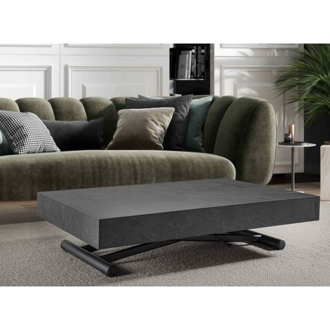 Table basse relevable et extensible gris ardoise Alexandra 120,153,186 et 220cm (1/5)