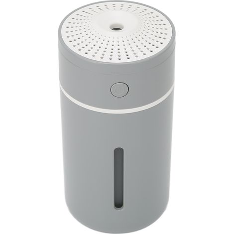 Extrem leiser und tragbarer Luftbefeuchter fürs Auto, Mini-USB-Luftbefeuchter mit 2 Vernebelungsmodi für Auto, Büro, Schlafzimmer, grau (1/5)
