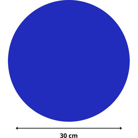 Rond verre acrylique bleu 3 mm - Diamètre 30 cm (300 mm) - Disque verre synthétique - Plaque PMMA XT - Plexiglass (1/5)
