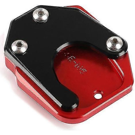 CNC-gefräste Seitenständer-Verlängerungsplatte für Honda CB500X (2013–2021) – rot/schwarz
