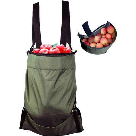 Tablier de Cueillette de Fruits Sac de Cueillette de Fruits et Légumes en Tissu Oxford Imperméable et Durable pour le Stockage Des Fruits Tablier