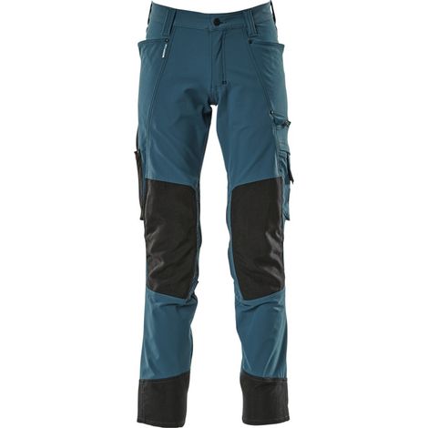 Mascot Bundhose ADVANCED wasserabweisend mit Knietaschen 17179, Gr. 106 dunkelpetroleum