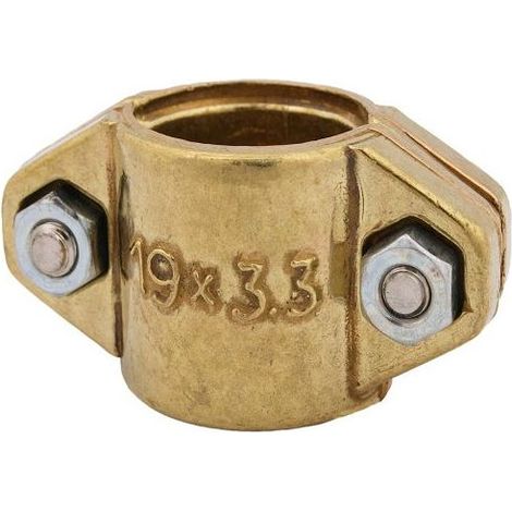 JS KLEMMSCHALE, 2-TEILIG SPANNBR.35-41, DN32, 1 1/4", MESSING