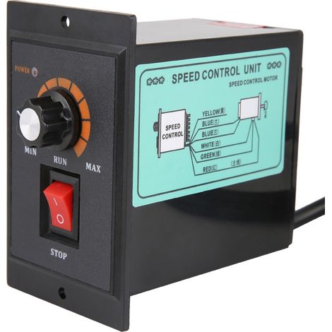 Variateur de vitesse moteur AC 220V 50/60Hz monophasé, régulateur électronique 500W pour moteur électrique, contrôleur de puissance avec réglage précis, compatible usage industriel et domestique. (1/5)