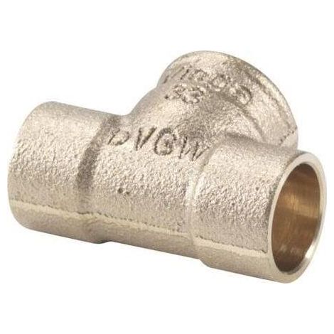 Viega Raccord en laiton T 18 mm Rp3/4 Surface brillante