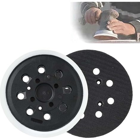 Lot de 2 Disques Abrasifs 125 mm 8 Trous,pour Ponceuse Excentrique,Compatible avec Bosch PEX 300 AE, PEX 400 AE, PEX 4000 AE, AdvancedOrbit 18