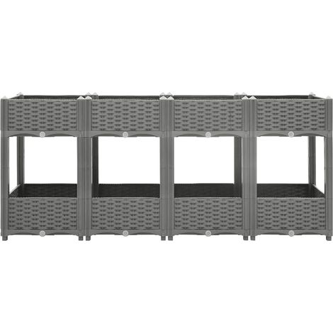 Maison Exclusive - Fioriera Rialzata 160x40x71 cm in Polipropilene (1/5)