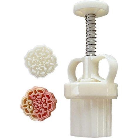 Tampons à gâteaux de lune, moules à gâteaux de lune, presse à gâteaux de lune, tampons à gâteaux de lune en forme de fleur (1/4)