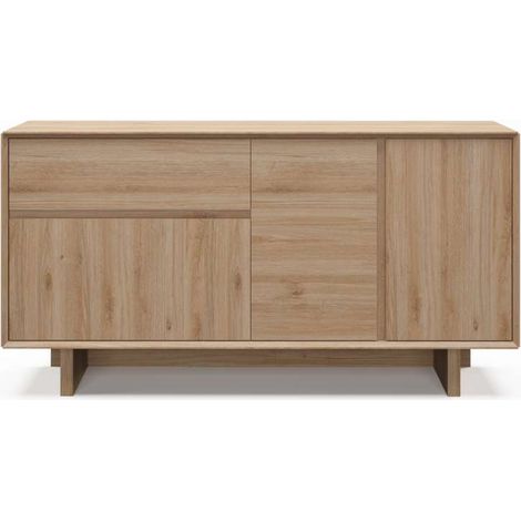 Mueble aparador 3 puertas 1cajón md-Romeo acabado roble cadiz, 146cm(ancho) 76.5cm(alto) 40cm(largo) (1/4)