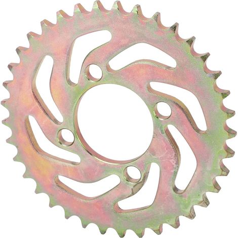 Pignon de Chaîne Arrière 37T 428 – Pignon d'entraînement de Rechange en Acier de 52 Mm pour Moto, VTT et Karting – Conception Durable, Résistante à l'huile et à la Corrosion pour des (1/5)