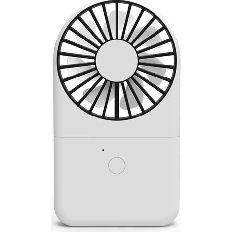 Ventilateur portable d'été blanc, ventilateur suspendu, mini ventilateur suspendu avec batterie externe, ventilateur portable rechargeable par USB (1/5)
