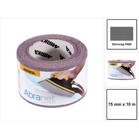 Rouleau de ponçage Mirka Abranet 545BI001413R 75 mm 10 m P400 (1/5)
