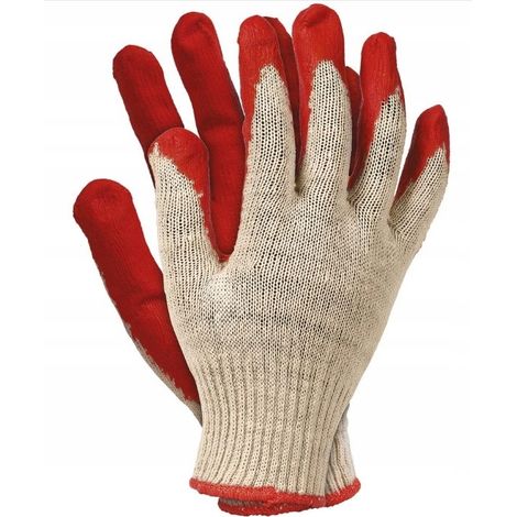 Guantes de trabajo rojos resistentes M-glove talla 10 XL 1 par (1/2)