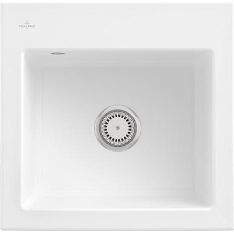 VB EB-SP Subway 50 S 525x510mm Ablgarn. Évier en céramique TIG. Blanc pierre c+