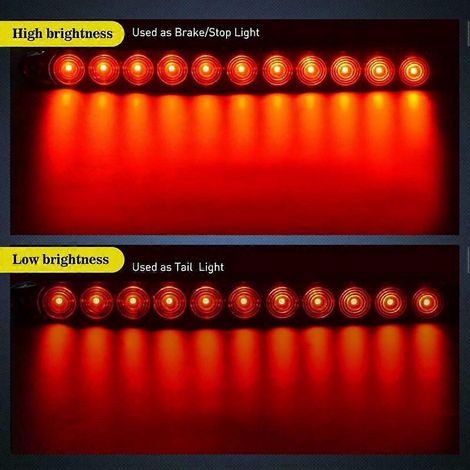 15-Zoll-Brems- und Rücklichtleiste, robuste und wasserdichte Brems- und Blinklichter