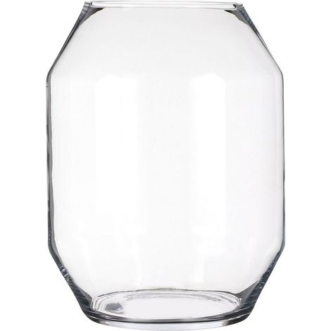 Vase en verre transparent pour fleurs et décoration design moderne H33 x Ø25 cm - PANGIVO (1/5)