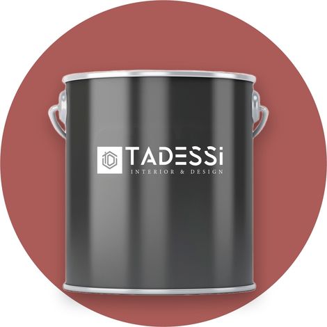 TADESSI Wandfarbe Rot - Seidengold - abwaschbare Innenfarbe matt - Dispersionsfarbe - Geruchsarm und Lösemittelfrei