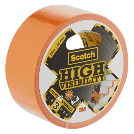 ROLLO CINTA AMERICANA HIGH VISIBILITY 2904 NARANJA 48MM X 25M SCOTCH 7100205301