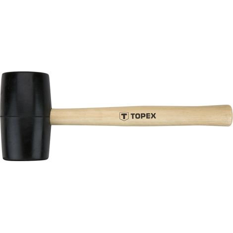 Martello di gomma 58 mm/450 g, manico in legno